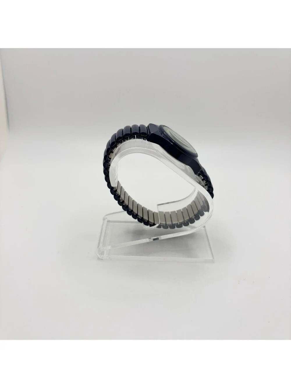 Wincci Ladies Blue Stainless Stretch Band Analog Quartz Fashion Watch New Batt